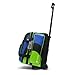 Pyramid Path Deluxe Double Roller with Oversized Accessory Pocket Bowling Bag (Lime Green/Royal Blue)
