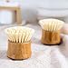 Huibot Bamboo Vegetable Brush Round Handle Natural Fruit Dish Scrubber (1pcs)