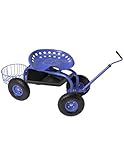 Gardener's Supply Company Deluxe Tractor Scoot with Bucket Basket