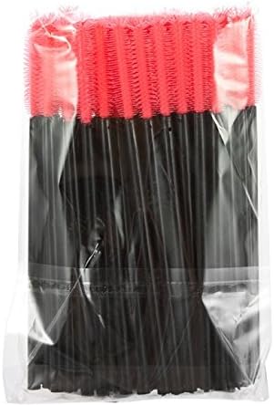 MELADY Silicone Disposable Eyelash Brushes Mascara Wands Applicator Makeup Kits (Pack of 100pcs, Pineapple-shaped)