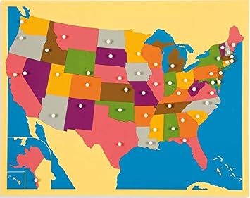 montessori usa map