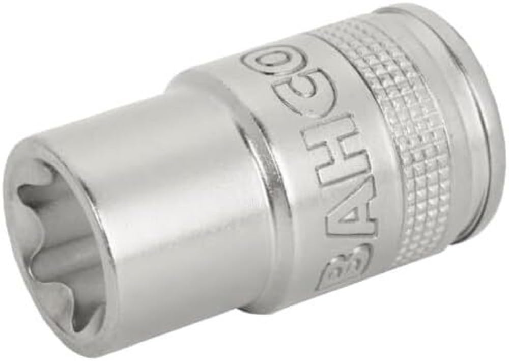 Bahco SB7800TORX-E14 E13 Socket Wrench Insert with Torx Outside Profile, Silver