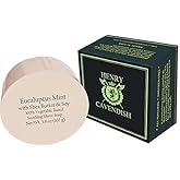 Henry Cavendish Eucalyptus Mint Shaving Soap with Shea Butter & Coconut Oil. Long Lasting 4 oz Puck Refill. Himalaya Fragrance. All Natural. Rich Lather, Smooth Shave. For Ladies and Gentlemen.