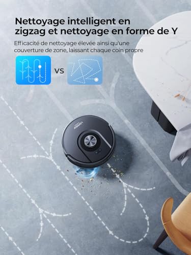 Robot Vacuum Cleaner, 8000Pa 200Mins Robot Vacuum Cleaner Navigation LiDAR Washer, Robot Floor Washer, Multiple Floor Maps Alexa/APP/WiFi Control, Ideal for Pet Hair, Carpets and Hard Floors