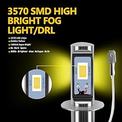 AUXLIGHT H3 LED Fog Light DRL Bulbs, 3000 Lumens