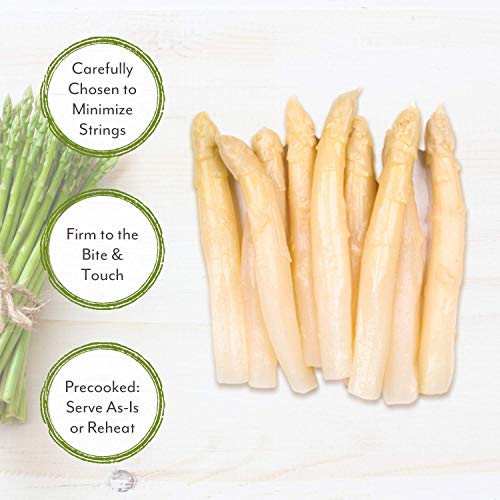 Roland Foods Canned White Asparagus Spears in Brine, Specialty Imported