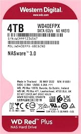 WD Red Plus 4TB NAS 3.5” Internal Hard Drive 5400 RPM SATA 6Gb/s CMR view 2