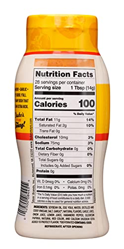DUKE’S HABANERO GARLIC FLAVORED MAYONNAISE SQUEEZE BOTTLE – SPICY & BOLD, 14 OUNCE (PACK OF 1)