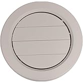 Valterra A10-3360VP Dampered Heating and A/C Register with 360&deg; Rotation - 5-13/16" ID x 6-7/8", Beige