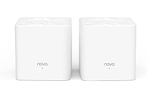 Tenda Nova Mesh WiFi System MW3 - Covers up to 2500 sq.ft - AC1200 Whole Home WiFi Mesh System - Dual-Band Mesh Network for Home Internet - Mesh Router for 40 Devices - 2-Pack