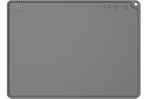 Marchul Dog Cat Food Mat, Waterproof Non-Slip Silicone Rubber Dog Bowl Mat with Raised Edges, Pet Feeding Mat Placemat ​Tray (14.4 * 10.6")