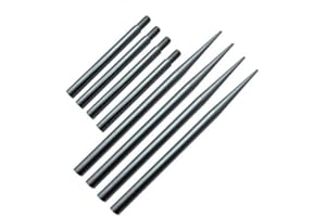 550 Type III Tapered Tip Paracord FID, Lacing, Stitching Needles by Jig Pro Shop (4 Pack 3 1/2" Stainless Steel w/ 1 3/4" Extensions)