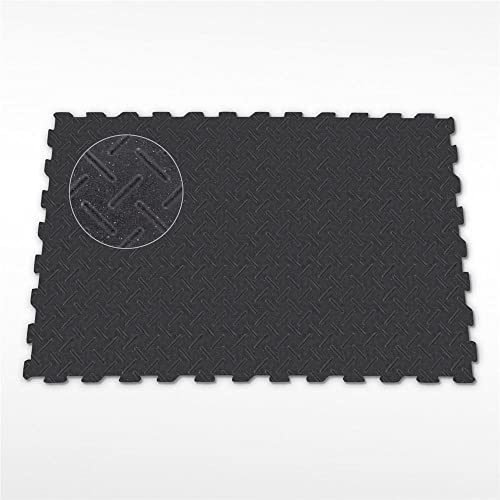 FlexGard Checkerplate Top Interlocking Rubber Mat Kits 3/4" Thick, 12