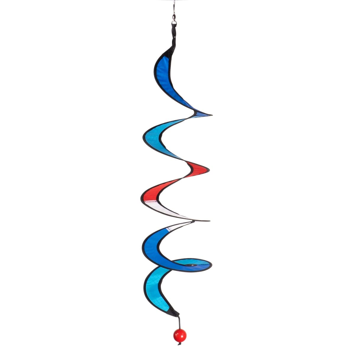 CIM Wind Spinner - Twister S Maritim - UV-resistant and weatherproof - Ø10cm, length: 75cm - incl. stainless steel ball bearing whirl clip - stylish home and garden decoration