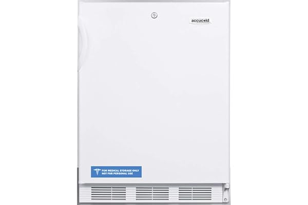 Summit Appliance FF6LWBI Built-in Undercounter All-Refrigerator for General Purpose Use with Front Lock, Automatic Defrost, Interior light, Adjustable Thermostat and White Exterior