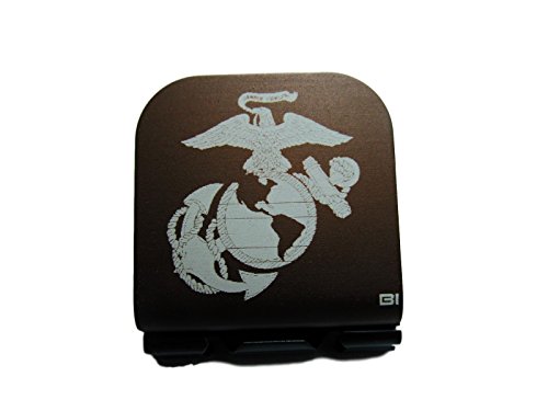 Marine EGA Laser Etched Hat Clip Brown