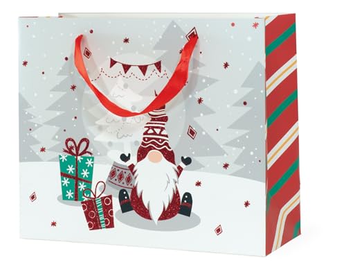 Boston International Gift Bag Christmas Holiday Gifting Paper Bags with Handles…