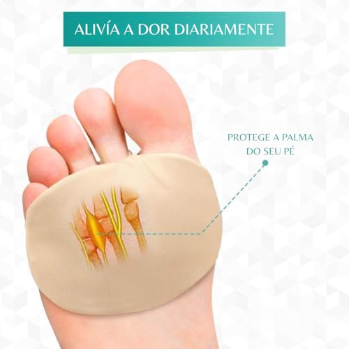 Almofada de Metatarso Palmilha Ortopédica Flexível Esporão Macia Conforto dos Pés Neuroma de Morton Cores Sortidas