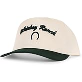 WHISKEY BENT HAT CO. 80's Throwback Whiskey Ranch Horseshoe Adjustable Two-Tone Canvas Snapback Hat
