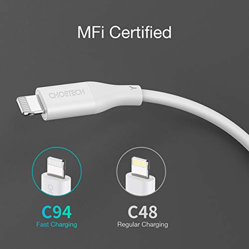 CHOETECH USB C Charger, 18W 3A USB C Wall Charger with Power Delivery 3.0 USB C to Lightning Cable Type C Adapter for iPhone Xs/XS Max/XR/X/8/7/6/Plus,iPad Pro/Air 2/Mini 4 And More