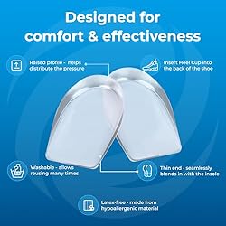 Gel Heel Pads, 2 Pack, FSA HSA Eligible, for