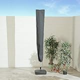 RICHIE Garden Parasol Cover 190x25x50cm 600D Oxford PVC Waterproof Grey view 7