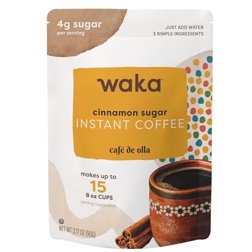 Waka Café de Olla Instant Coffee, Slightly Sweetened, Cinnamon at Amazon