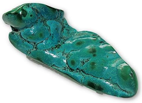 8.55cm / 3.38" Malachite and Chrysocolla Malacolla Polished Mineral Specimen 87g