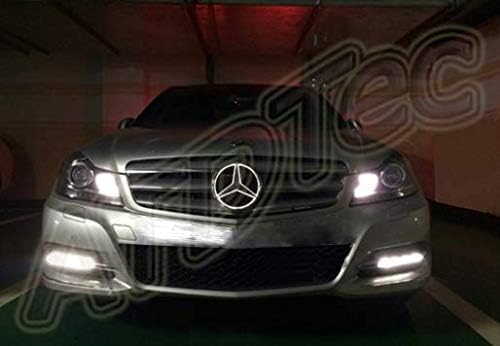 10% INTRODUCTORY DISCOUNT ATDTec Ø 18 cm 7.09 inch LED Emblem White Front Car Grill Badge Illuminated Logo Glowing Star Lights DRL Daytime Running Lights