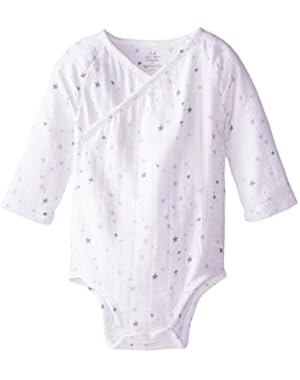 Baby-Boys Newborn Muslin Long-Sleeve Kimono Bodysuit