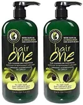 Hair One Olive Oil Cleansing Conditioner for Dry Hair (2 Pack)