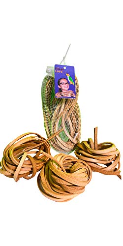 Birds LOVE 3 Leather String Parts DIY Parrot Toy 1/4″ W x 10 ft L, Craft Multipurpose Accessories
