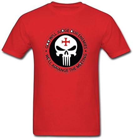 Timwood Men's American Sniper Chris Kyle Military Short Sleeve T-Shirt XXX-Large Red