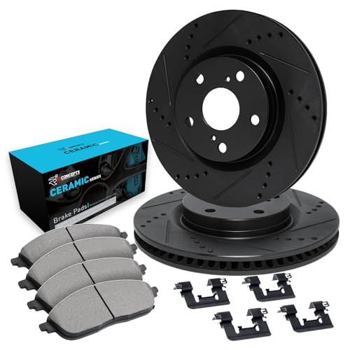 R1 Concepts Front Brake Kit Fits 1986-1988 Mercury Sable Sedan Steel Piston Cal…