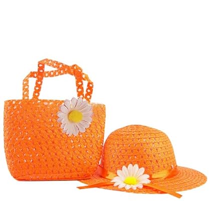 beach bag and hat set