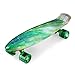 Skateboards - ENKEEO 22 Inches Complete Skateboard Cruiser Plastic Banana Board with Bendable Deck and Smooth PU Casters for Kids Boys Youths Beginners, 220 Ibs.Star