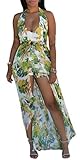 Kearia Womens Bodycon Crop Top 2 Piece Loose Long Wide Leg Pants With Belt