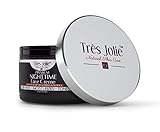 Tres Jolie Anti Aging Night Moisturizer with Rosehip Oil, Organic Aloe Vera, Coconut Oil and Hibiscus Extract