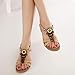 Bohemia Sweet Sandals,Clearance! AgrinTol Women's Fashion Sweet Beaded Clip Toe Flats Bohemian Herringbone Sandals