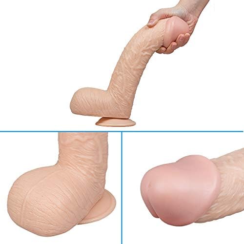 Mclif Realistic with Length of Insertable Massasger Huge Man with Suction Cup Expander Massage Tool Plug Mclif