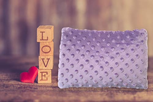 Buckwheat Heating Pad - Hot & Cold Pillow - Neck Heatable Pillow - Cold Back Wrap -Natural Buckwheat Seed Filling - 11 x 8-inch Microwave Pad for Muscle Soreness & Menstrual Pain Relief- Bubble Fleece - Thumbnail 7