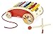 Janod Tattoo Red Xylo Roller Xylophone Pull Toy - Ages 18 Months + - J05380