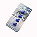 GODESON Blue Car Tire Valve Stems Cap Bullet Style Tire Valve Cap from, 4 Pcs/Set, Aluminum Tire Wheel Stem Air Valve Caps for 8V1 US Schrader Valve, Dustproof Caps