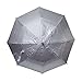 Fashion Helpers Pink Lining - Silver Vented Windproof UV Umbrella- 50 inch Arc Canopy