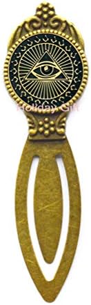 Ma ic Bookmarker Bookmark All Seeing Eye Bookmark Jewelry Titanium Steel Illuminati Bookmark Jewelry Accessories.HTY-248