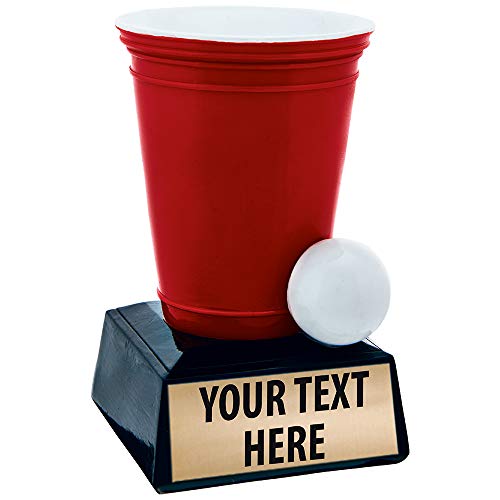 Beer Pong Trophy, Beer Pong Trophies, Beer Pong Award, Beer Pong Awards with Customized Text - //coolthings.us