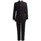 Poetic Walk Anime Mens Cosplay Costume Suit Outfit Halloween Japanese Uniform Costume (Black, Small)