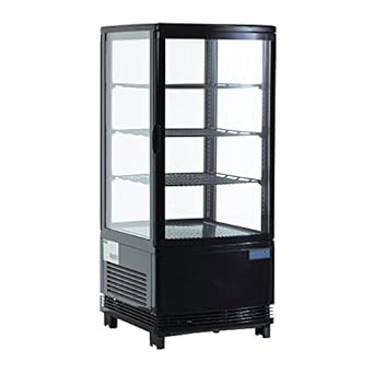 Polar Chilled Display Cabinet Black 68 Ltr 885x428x386mm