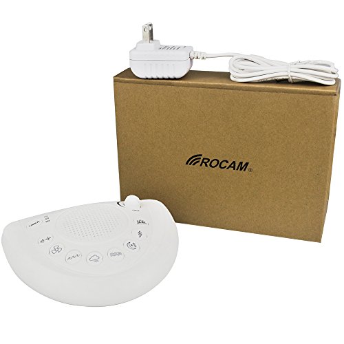 White Noise Sound Machine, Sleep Relax Sound Machine with 8 Soothing Nature Sounds,Ocean,Wave,Rain,Forest Sound,3 Auto-Off Timer Option,Battery Or Adapter Operated-White