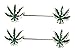 Nipple Ring Bars 14g 1/2 Forward Facing Pot Leaf Nipple Barbells Ch62